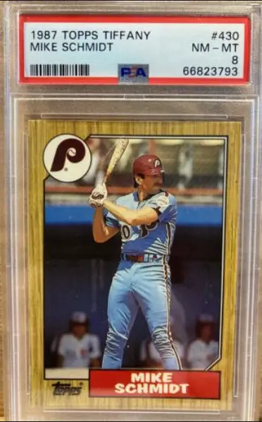 1987 Topps Tiffany Mike Schmidt Card