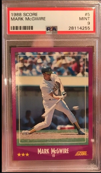 1988 Score Rookie & Traded Mark McGwire