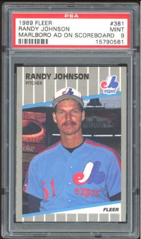 1989 Randy Johnson Fleer card