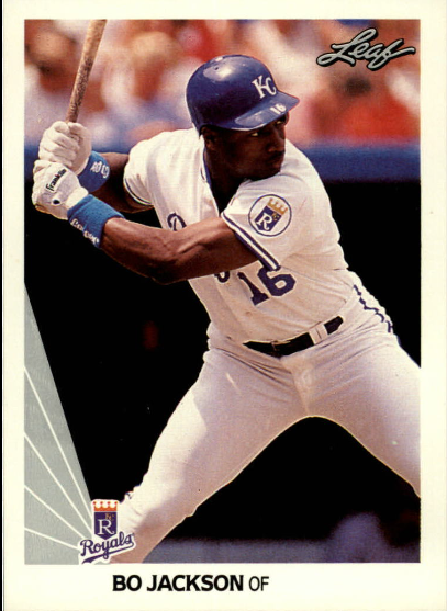 1990 Bo Jackson Leaf Baseball Card