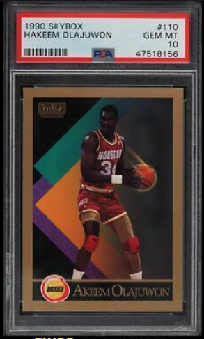 1990 Hakeem Olajuwon Skybox Basketball Card