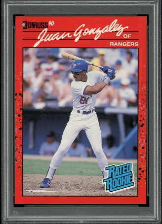 1990 Juan Gonzalez Leaf Baseball Card