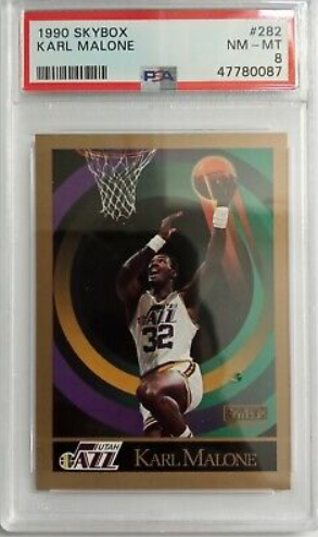 1990 Karl Malone Skybox Basketball Card