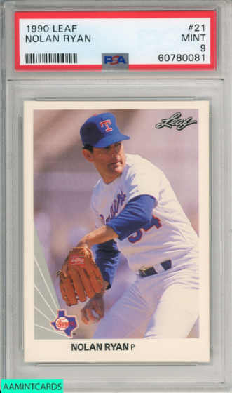 1990 Nolan Ryan Leaf Baseball Card