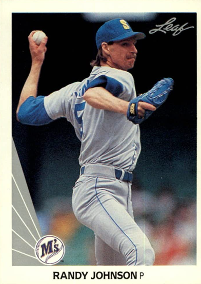 1990 Randy Johnson Leaf Baseball Card