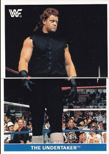 1990 The Undertaker Classic WWF Sticker Card