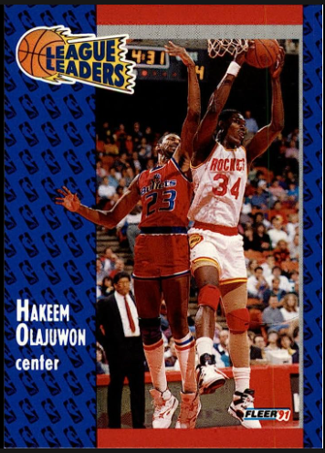 1991-92 Hakeem Olajuwon Basketball Card