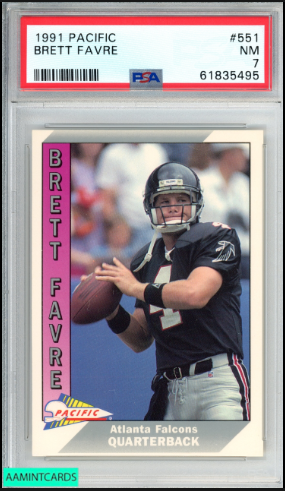 1991 Brett Favre Pacific Football Card