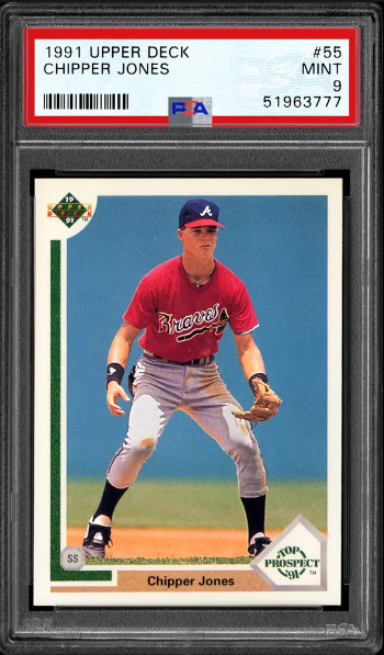 1991 Chipper Jones Upper Deck Card