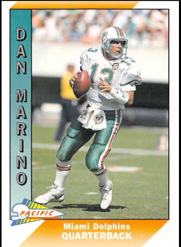 1991 Dan Marino Pacific Football Card