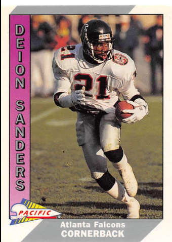 1991 Deion Sanders Pacific Football Card