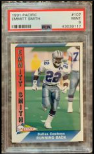 1991 Emmitt Smith Pacific Football Card