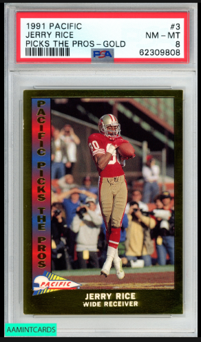 1991 Jerry Rice Pacific Football Card