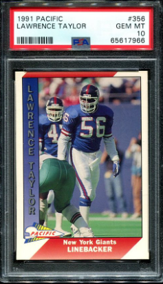 1991 Lawrence Taylor Pacific Football Card