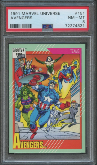 1991 Marvel Card The Avengers