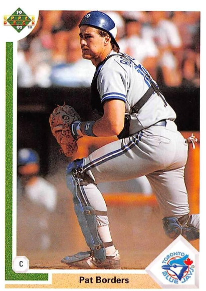 1991 Pat Borders Upper Deck Card