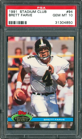 1991 Stadium Club Brett Favre RC