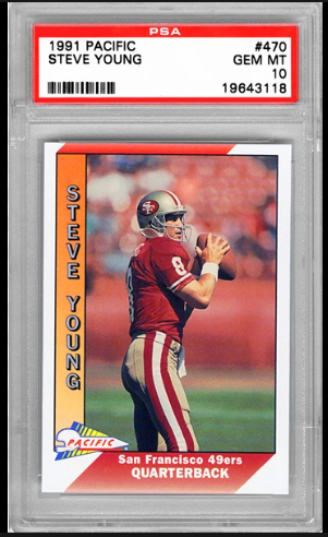 1991 Steve Young Pacific Football Card