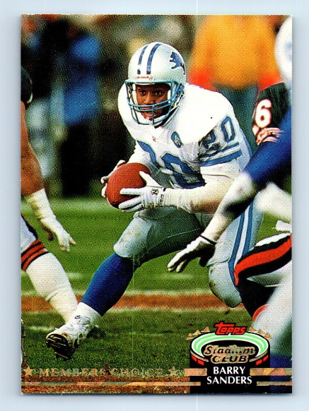 1992 Barry Sanders Stadium Club Members Only