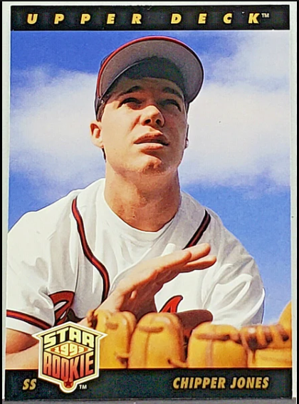 1993 Chipper Jones Upper Deck Baseball Card