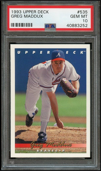 1993 Greg Maddux Upper Deck Baseball Card