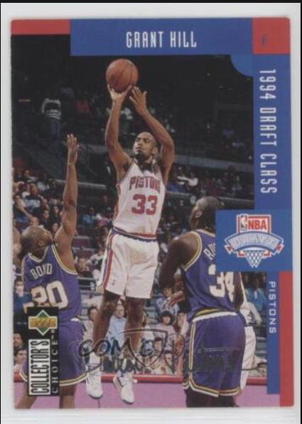 1994-95 Grant Hill Upper Deck Collector's Choice Rookie Class Silver Signature