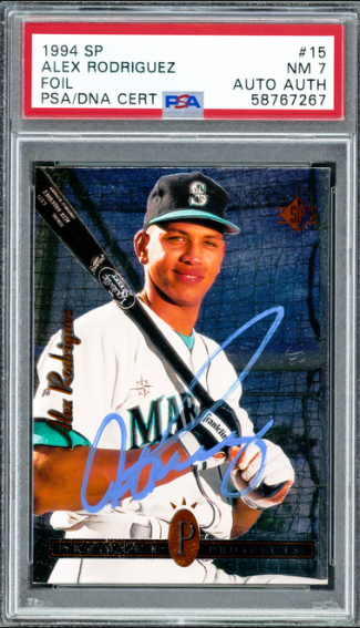 1994 Alex Rodriguez SP Autograph Rookie Card