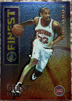 1995-96 Grant Hill Topps Finest Mystery Borderless Refractor