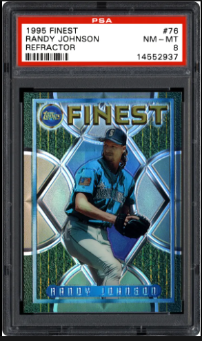 1995 Randy Johnson Topps Finest Refractor