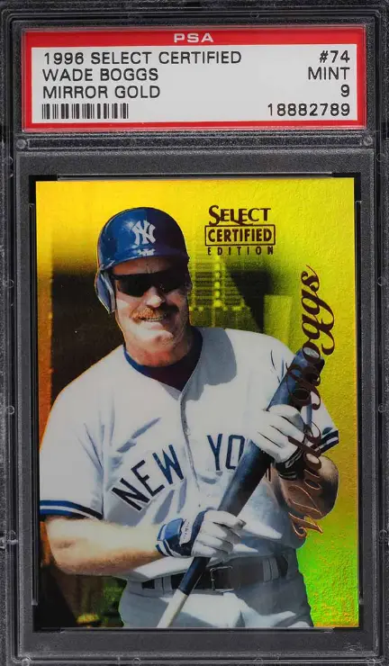1996 Wade Boggs Select Certified Mirror Gold