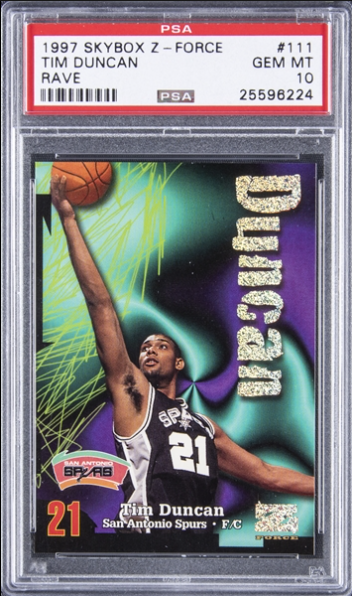 1997-98 Tim Duncan Skybox Z-Force