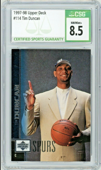 1997-98 Tim Duncan Upper Deck Game Jerseys Autographs