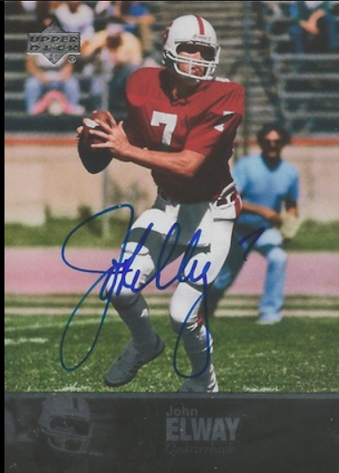 1997 John Elway Upper Deck Legends Autographs