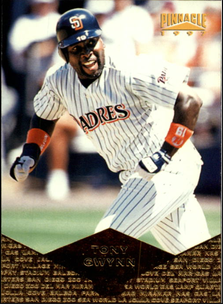 1997 Pinnacle Totally Certified Platinum Gold Tony Gwynn