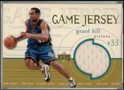 1999-00 Grant Hill Upper Deck Game Jerseys Autographs