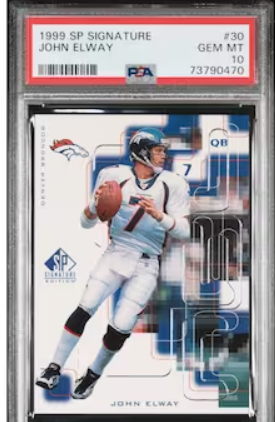 1999 John Elway SP Signature Edition Autograph