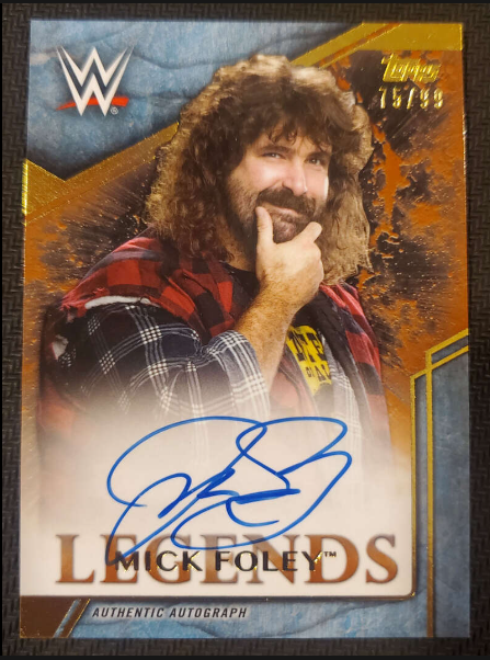 1999 Mick Foley Topps Autograph Card