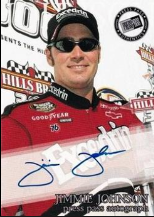 2000 Jimmie Johnson Press Pass Autographs Card