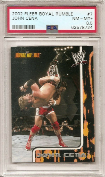 2002 John Cena Fleer WrestleMania X8 Autograph Card