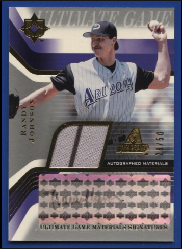 2004 Randy Johnson SP Legendary Cuts Signature Jersey Autograph