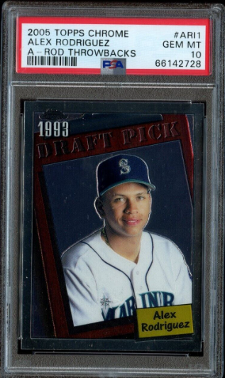 2005 Alex Rodriguez Topps Chrome Autograph Superfractor