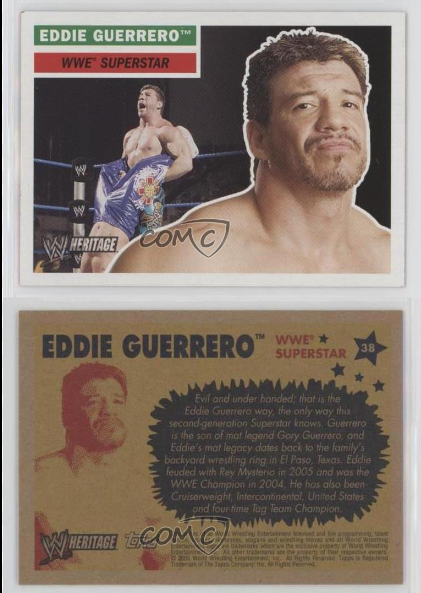 2005 Eddie Guerrero Topps Heritage Autograph Card