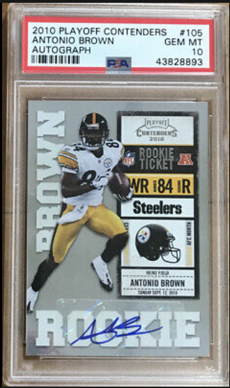 2010 Antonio Brown Panini Playoff Contenders Rookie