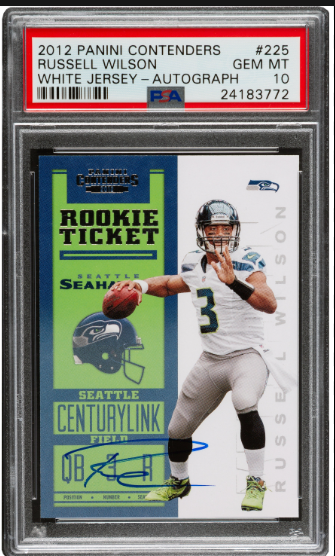 2012 Russell Wilson Panini Contenders Rookie