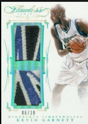 2014-15 Kevin Garnett Panini Flawless Patch Autograph