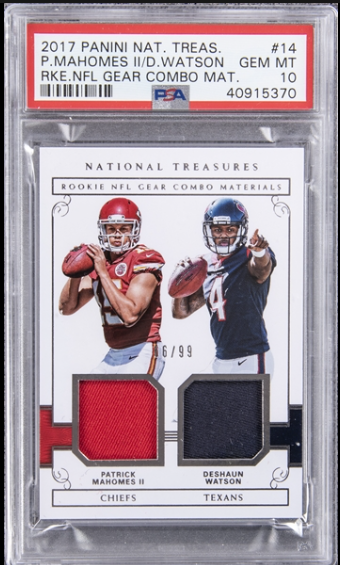 2017 Deshaun Watson Panini National Treasures Rookie