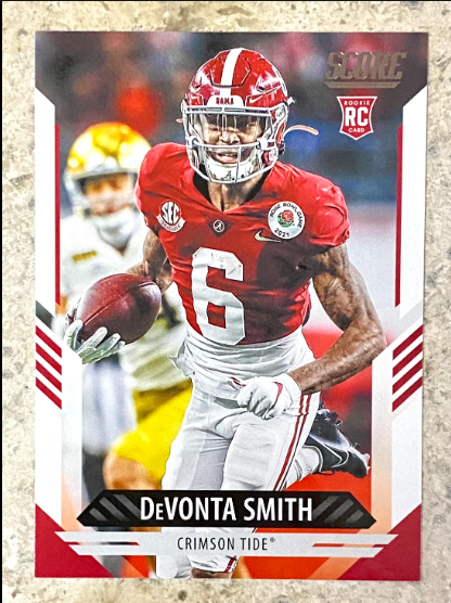 2021 DeVonta Smith Score Football Cards