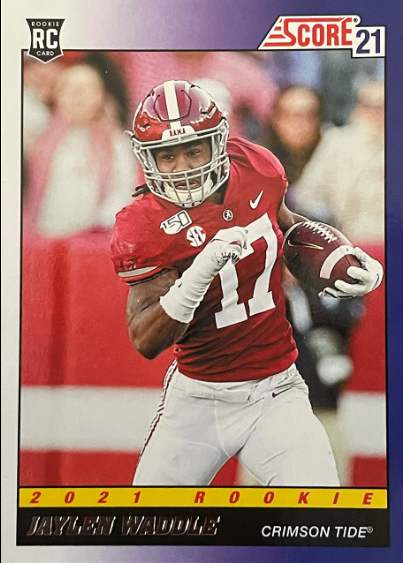 2021 Jaylen Waddle Score Football Cards