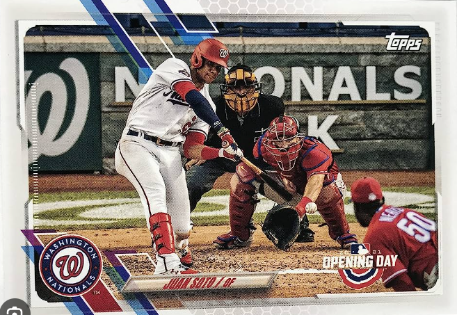 2021 Juan Soto Topps Opening Day Card