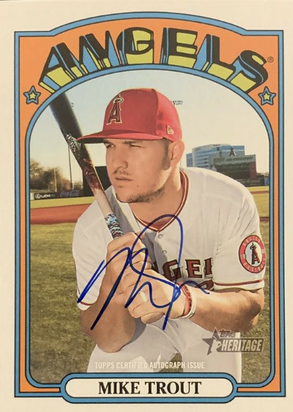 2021 Mike Trout Autograph Card